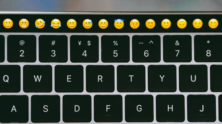 keyboard with emojis