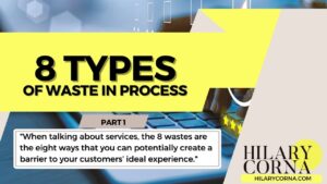 When talking about services, the Eight Wastes are the eight ways that you can potentially create a barrier to your customers’ ideal experience.