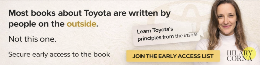 Toyota PDCA book